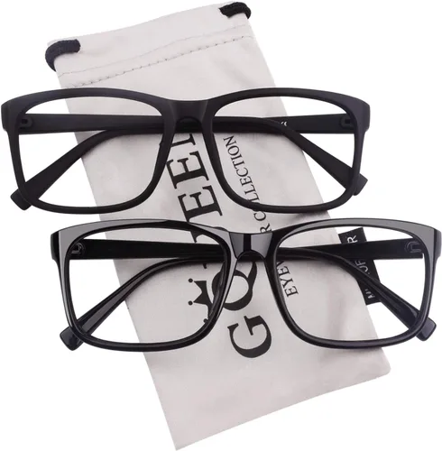Vista 12 de GQUEEN Gafas Transparentes Falsas Sin Receta Gafas Lentes Rectangulares, 201512