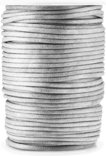 Vista 8 de Mandala Crafts Cordón de satén de cola de rattail de 0.02 in para nudos chinos de macramé