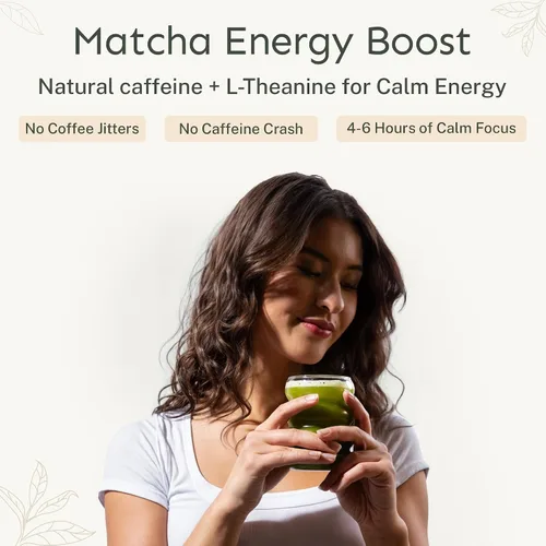 Vista 6 de Yu Tea Hojicha (75 porciones) + Matcha grado ceremonial (50 porciones) en polvo de té verde tostado japonés puro, bolsa resellable, 2.65 onzas