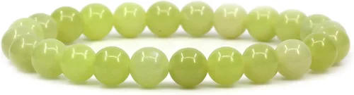 Vista 86 de Amandastone Pulsera elástica de cuentas redondas de 0.315 in con piedras preciosas naturales de 7 pulgadas