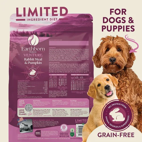 Vista 4 de Venture - Alimento seco para perros sin granos con ingredientes limitados