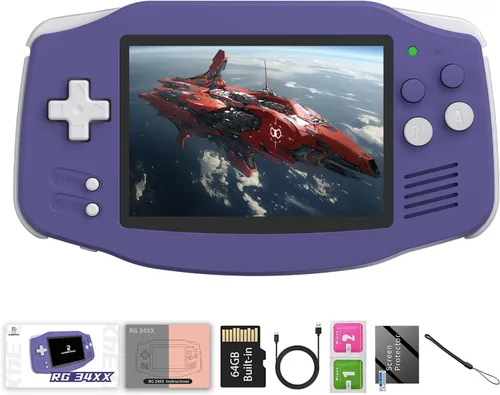 Vista 7 de RG34XX Consolas de juegos de mano retro RG34XX consola clásica retro para juegos 32+64G Tarjeta precargada Juegos 5000+ rg34xx Consola