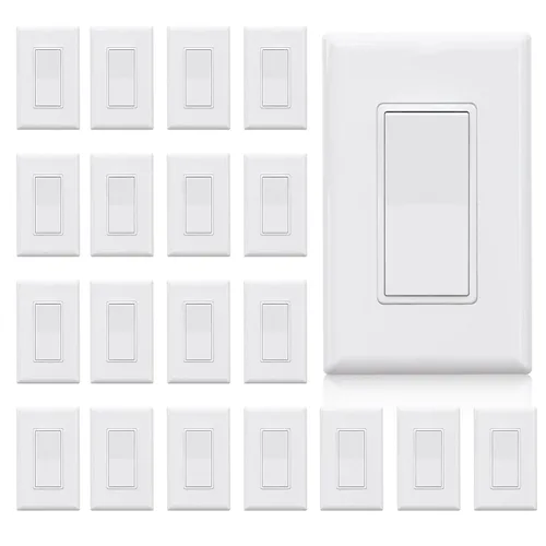 Vista 33 de Elegrp Interruptor de luz, 3 vías, 15 amperios, 120-277 voltios, reemplazo de pared de paleta basculante, corriente alterna, autopuesta a tierra