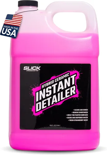 Vista 10 de Slick Products Detallador instantáneo de cerámica híbrida: limpia, brilla y protege las superficies del automóvil, fórmula hidrofóbica, espray