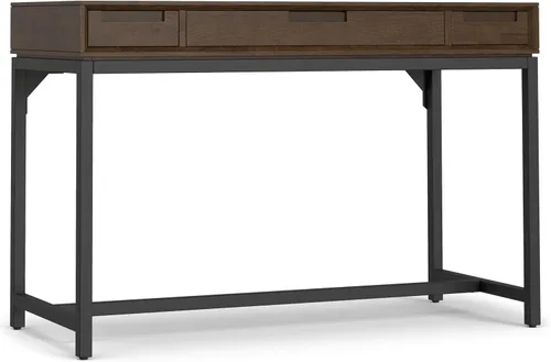 Vista 29 de SIMPLIHOME Escritorio de madera maciza Banting de 72 pulgadas de ancho en Distressed Grey