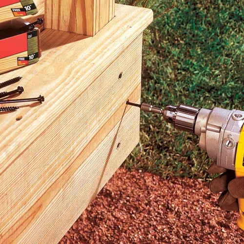 Vista 4 de FastenMaster TimberLOK Tornillo para madera reforzado, paquete de 12 unidades, FMTLOK212-12