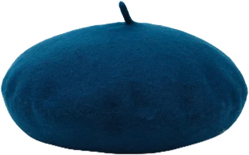 Vista 88 de Boina de lana francesa para mujer, gorra de invierno clásica de color sólido