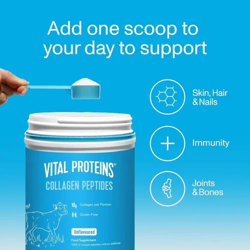 Vista 6 de Vital Proteins, Péptidos de colágeno sin sabor, 19.3 onzas