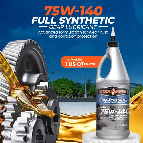 Vista 3 de Starfire Lubricante de Engranajes Completamente Sintético 75W140 6 Botellas de 1QT