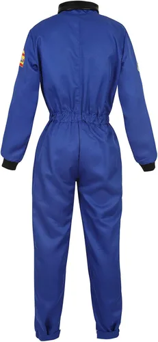 Vista 3 de Disfraz de astronauta para adulto, para mujer, traje completo de Zhitunemi