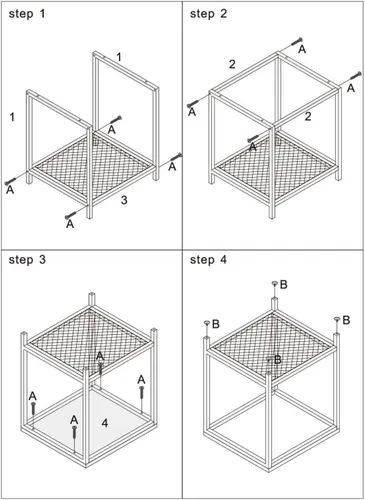 Vista 7 de Mesa auxiliar industrial de 2 niveles con estante de almacenamiento, resistente, fácil montaje, muebles decorativos con aspecto de madera con marco