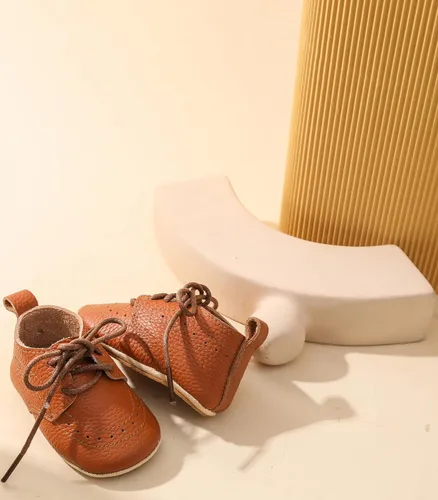 Vista 7 de Mocasines de cuero para bebés, niños y niñas, cómodos zapatos de vestir Oxford, zapatos de boda, zapatos para primeros pasadores, zapatos de cuna