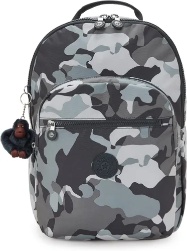 Vista 58 de Kipling Seúl - Mochila pequeña para tableta, diseño de flores acuáticas, talla única