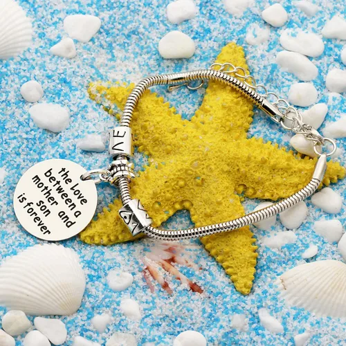 Vista 5 de lauhonmin - Pulsera de abalorios para madre e hija, para el día de la madre
