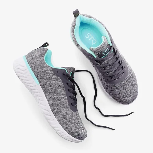 Vista 7 de STQ - Zapatos de caminar para mujer, con cordones, tenis ligeros