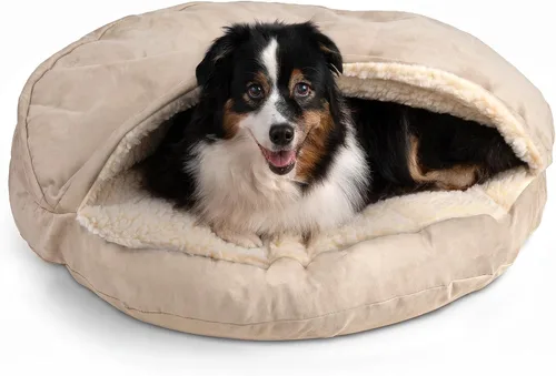 Vista 18 de Snoozer Cama de lujo de microsuede acogedora estilo cueva para mascotas, pequeña, antracita For small sized pets, Removable washable cover