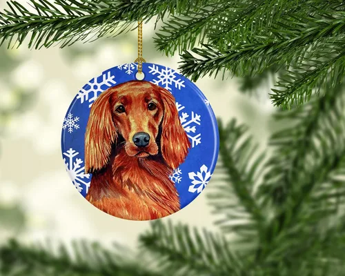 Vista 246 de Caroline's Treasures Cavalier Spaniel - Adorno de cerámica para colgar en el árbol de Navidad, para el hogar, Navidad, fiestas, regalo, 3 pulgadas