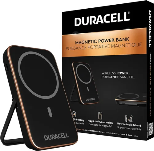 Vista 2 de DURACELL Banco de energía móvil Compatible con iPhone, iPad, Samsung, Android y más Cumple con la TSA Recarga dispositivos hasta 3 veces