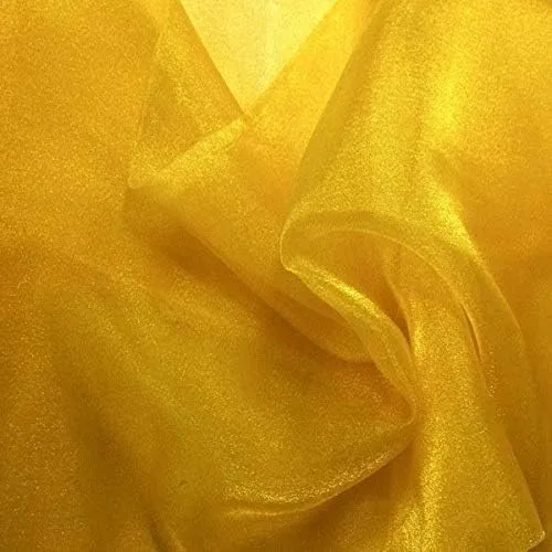 Vista 6 de Valentina Textile Inc, Tela de organza transparente brillante para moda, manualidades, decoración, 60 pulgadas de ancho (1 yarda, aguamarina)
