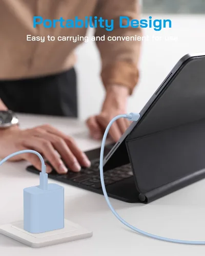 Vista 4 de AISNI - Cargador para iPhone 17/16/15, carga rápida, paquete de 3 cargadores tipo C Bloque de cargador USBC de 20 W para iPhone 17 16 15 Pro max
