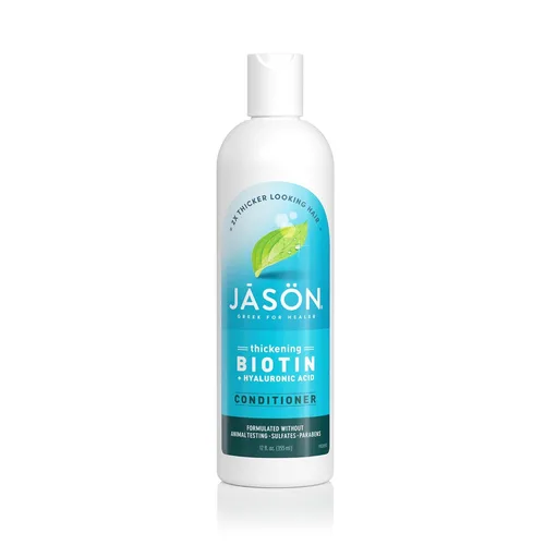 Vista 9 de Jason Acondicionador, espesar y restaurar biotina y ácido hialurónico, 16 onzas