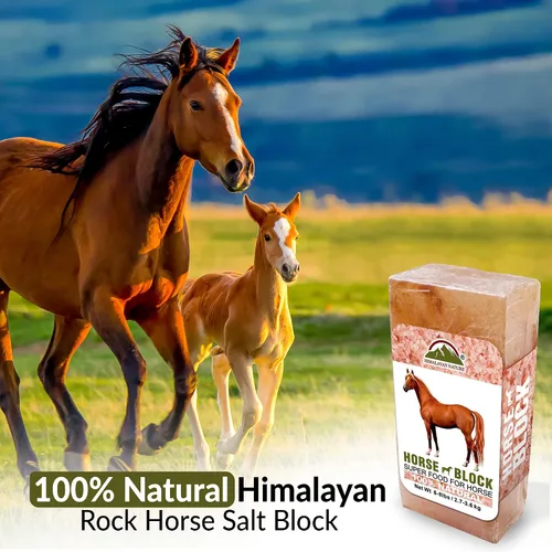 Vista 4 de Bloque de sal de roca del Himalaya 100% natural, ladrillo para lamer sal mineral para animales, caballos y ciervos 5 libras, 5-8 libras
