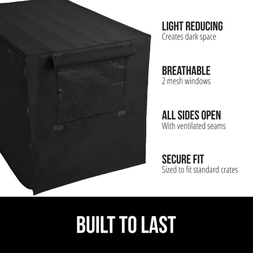Vista 2 de GORILLA GRIP - Fundas para jaula de perro, cubierta de alambre para perrera Compatible con jaulas para perros de Amazon Basics, cubierta
