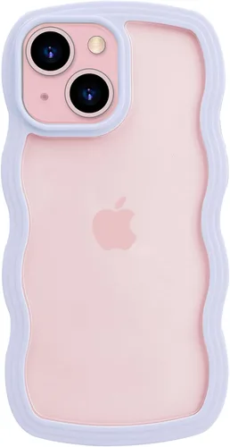 Vista 14 de LOEV Funda transparente diseñada para iPhone 7 Plus, iPhone 8 Plus con borde ondulado, bonita funda transparente con forma de onda rizada, a prueba