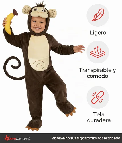 Vista 4 de Morph, Disfraz de mono para niños, disfraz de mono, disfraces de Halloween