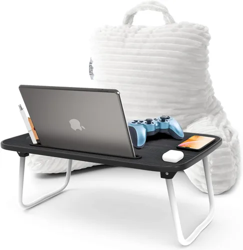 Vista 49 de Nestl Almohada de lectura para niños y adolescentes con espuma viscoelástica triturada, almohadas de respaldo de felpa de corte lujoso para leer