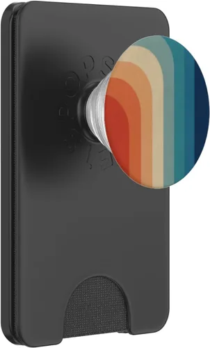 Vista 8 de PopSockets de los años 60 y 70, diseño de rayas hippie