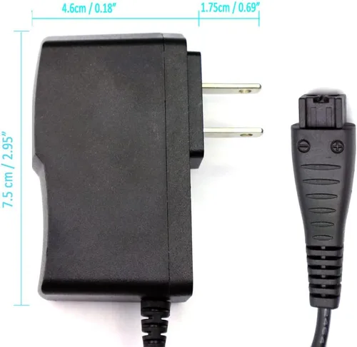 Vista 5 de Adaptador de corriente alterna de 5.4 V, cable de alimentación compatible con Panasonic Razor Shaver ES-LV ES-LA Series ES‑LV65, ES‑LV95, ES‑LV97