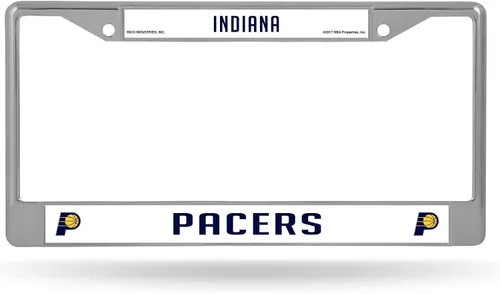 Vista 18 de Rico Industries NBA Basketball Premium 12" x 6" Chrome Frame with Plastic Inserts - Car/Truck/SUV Automobile Accessory