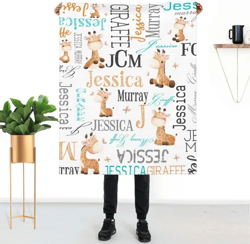 Vista 17 de Mantas de bebé personalizadas para niñas y niños con nombre, mantas personalizadas para niños, artículos de bebé personalizados, regalos Elefante