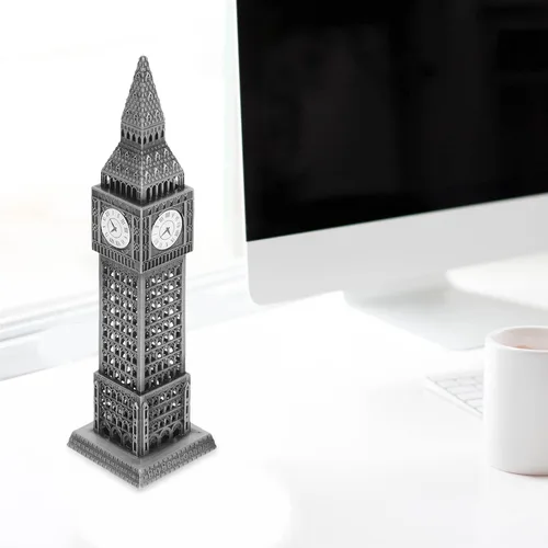 Vista 9 de Modelo Big Ben Modelo de Decoración Arquitectónica Modelo de Aleación Modelo de Construcción Decoración del Hogar Arquitectura Edificio Ornamento