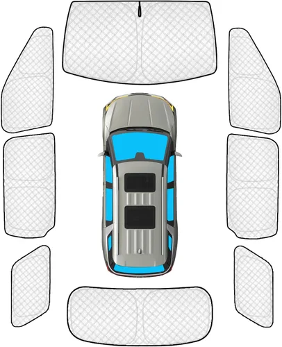 Vista 61 de KMF 6 piezas de parasoles gruesos para Mazda 3 Hatchback (No Sedán) 2014-2018 Accesorios, parasoles completos para parabrisas y ventanas de coche