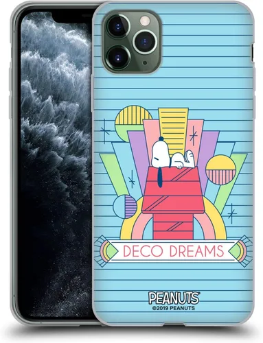 Vista 39 de Head Case Designs Snoopy Deco Dreams - Funda de gel suave con licencia oficial de Peanuts Blue Pattern compatible con Apple iPhone 7 Plus/iPhone 8