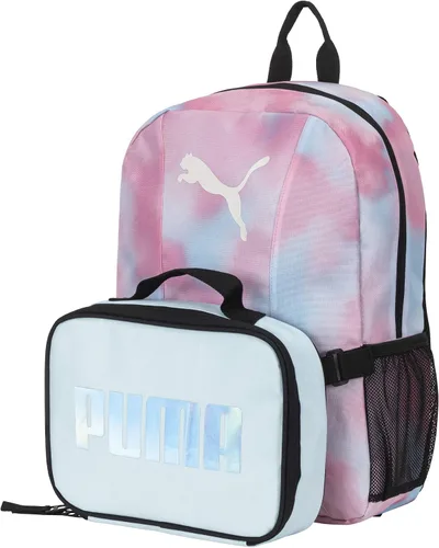 Vista 2 de PUMA - Combo de juego de mochila y lonchera para niños Nube rosa