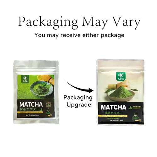 Vista 3 de TIAN HU SHAN Polvo de té verde Matcha 3.5 oz/100 g, Polvo de Matcha puro de grado culinario sin azúcar para latas, cocina, horneado, vegano 100%