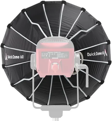 Vista 4 de Aputure Quick Dome 60 Softbox Caja suave circular de liberación rápida Bowens Mount