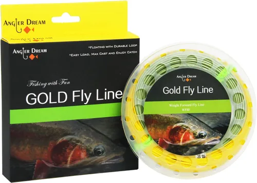 Vista 7 de Gold Fly Line 90FT peso adelante flotando 2 3 4 5 6 7 8 9WT línea de pesca con mosca