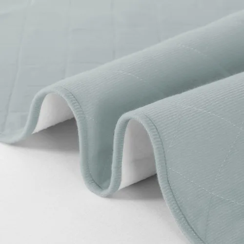 Vista 5 de Protector de colchón impermeable para cuna, almohadillas para orina de 27 x 38 pulgadas, color gris 4 Layers Incontinence Bed Pads, Non-Slip &