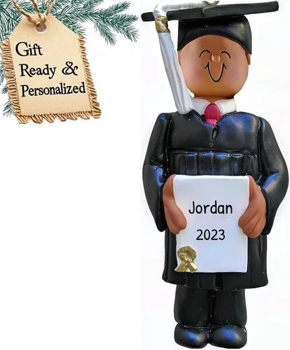 Vista 14 de Adornos de graduación personalizados para la clase de 2025, adornos de árbol personalizados para 2025, regalos de graduación personalizados