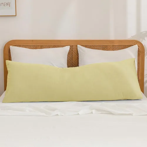 Vista 69 de BESTOUCH 100% Algodón Lavado Funda de Almohada para Cabello y Piel, Sensación de Lino, Suave, Cómoda, Transpirable, Juego de 2 Fundas de Almohada