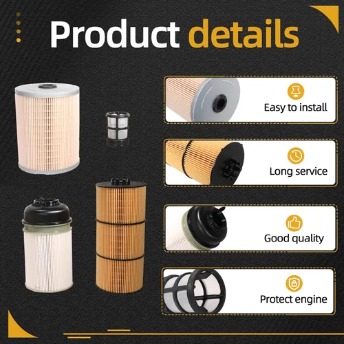 Vista 6 de Kit de Servicio de Filtro JAVOUKA, Para Motor Diesel Detroit DD13 DD15 DD16, Aceite, Separador de Agua y 2 Filtros de Combustible, Filtro