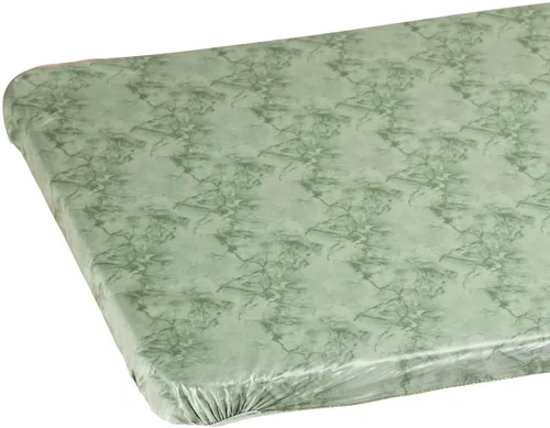 Vista 5 de Fox Valley Traders Funda elástica de vinilo de mármol para mesa de banquetes