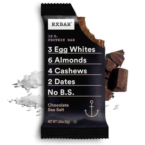 Vista 5 de Barras de Proteína RXBAR, Barra de Proteína, Barras de Bocadillo, Paquete Surtido (12 Barras)