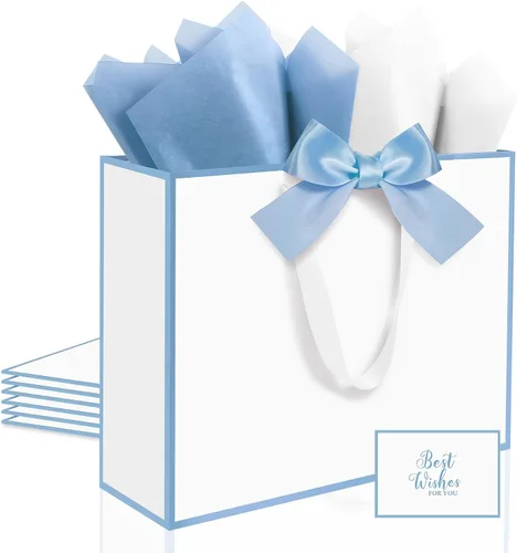 Vista 11 de Ethhqu Bolsas de regalo grandes con asas