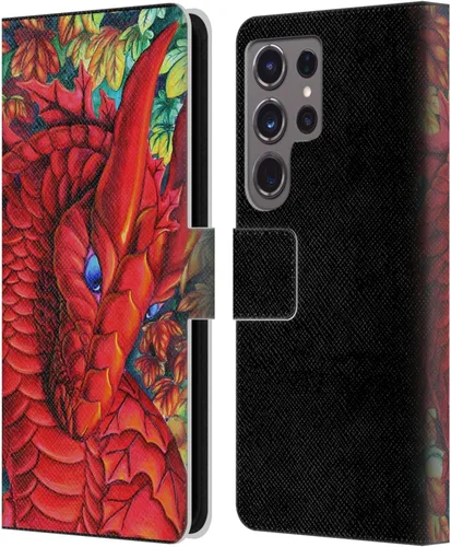 Vista 67 de Head Case Designs Officially Licensed Carla Morrow Galactic Entrancement Dragons Leather Wallet Case Compatible with Samsung Galaxy A07 4G