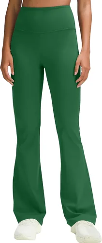 Vista 3 de Unthewe Leggings acampanados de cintura alta para mujer, control de abdomen, pantalones casuales para yoga, entrenamiento, gimnasio